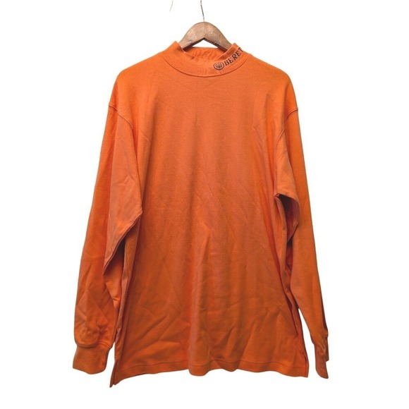 beretta Other - Beretta Mens Blaze Orange Mock Neck Long Sleeve Cotton Hunting Shirt Medium